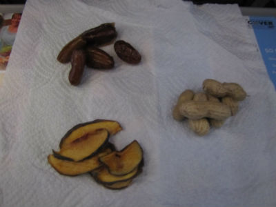dates peanuts peaches