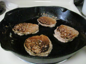 Pancakes in Cast Iron Skillet