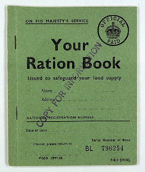WWII Rations Book