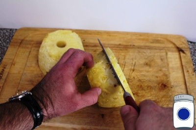 Slice the Pineapple into rings
