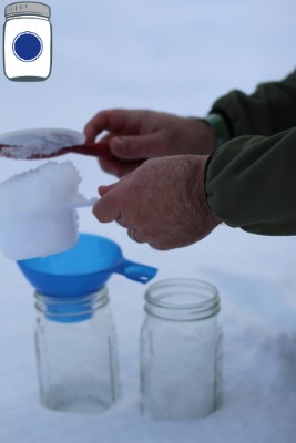one cup of packed snow