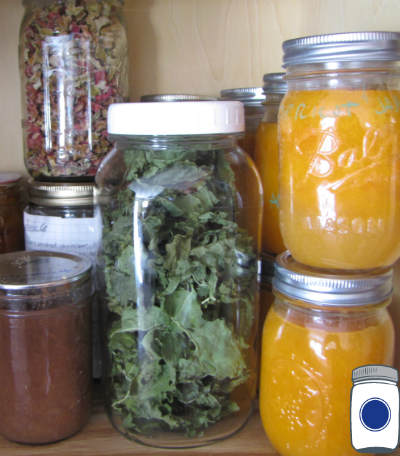 Pantry Shelf (before organizing)