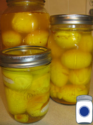 Pickled Eggs with Turmeric