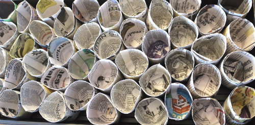 Newspaper Seed Pots