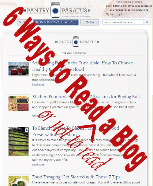 6 ways to read or not to read a blog 