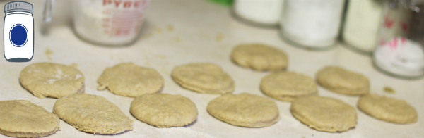 Rolling out biscuits