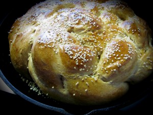 Challah Bread with Frontier Sesame Seeds