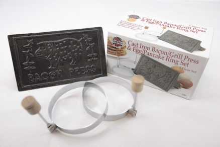 Cast Iron Press and Ring Set