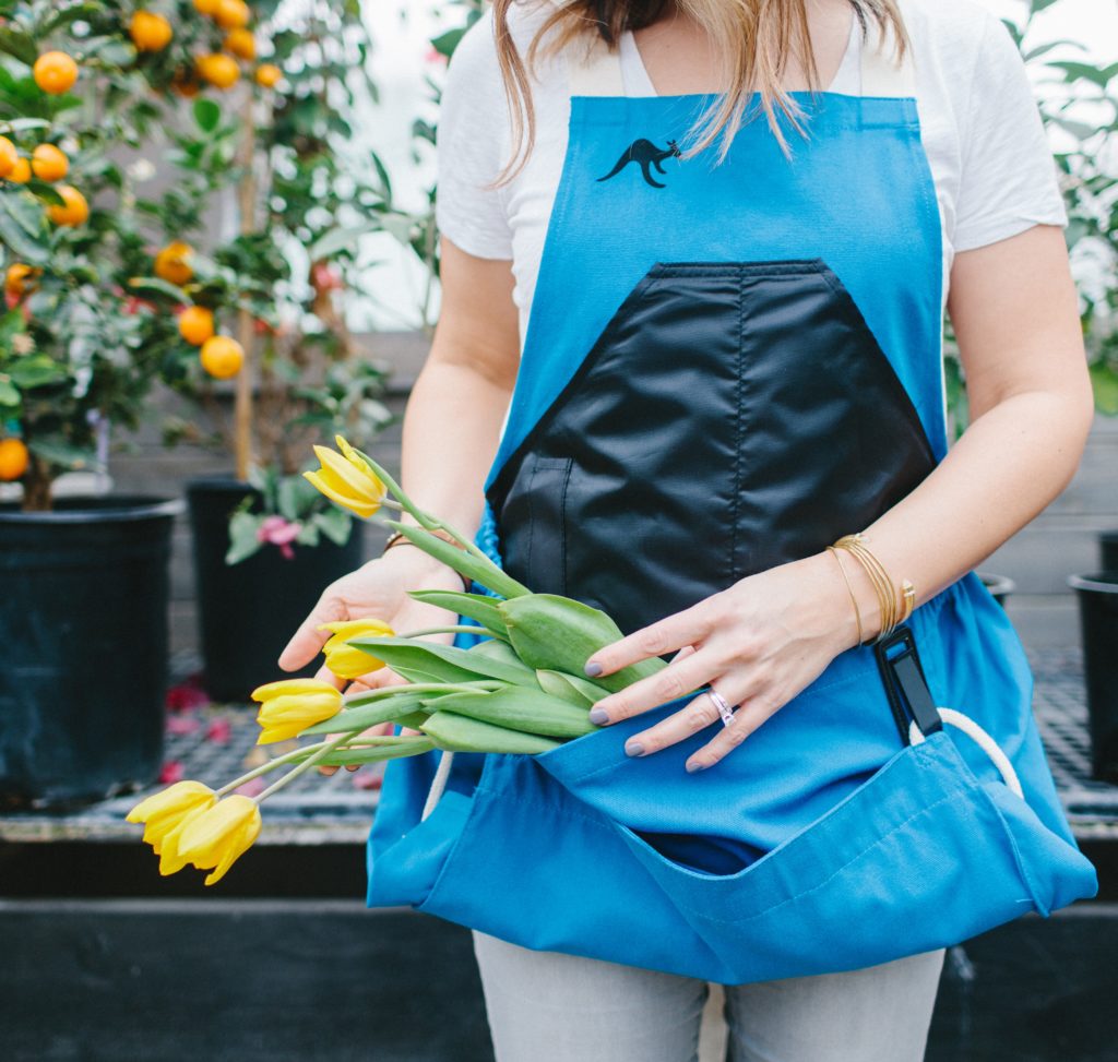 blue roo gardening apron