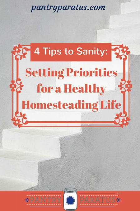 4 Tips to Sanity: Setting Priorities for a Healthy Homesteading Life