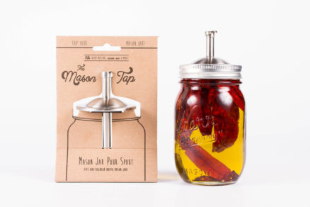 flavored oil mason jar pour spout