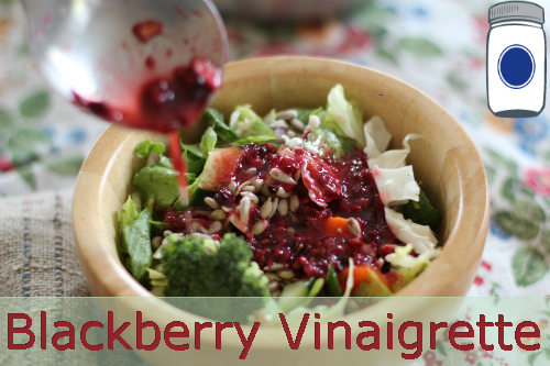 blackberry vinaigrette is easy to keep on hand to dress up a salad!