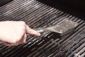 Before grilling, clean the grates