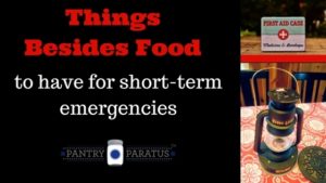 things besides food to have for short-term emergencies