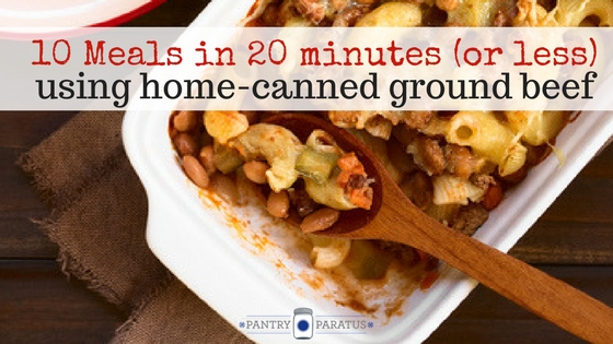 10 Meals in 20 minutes (or less)