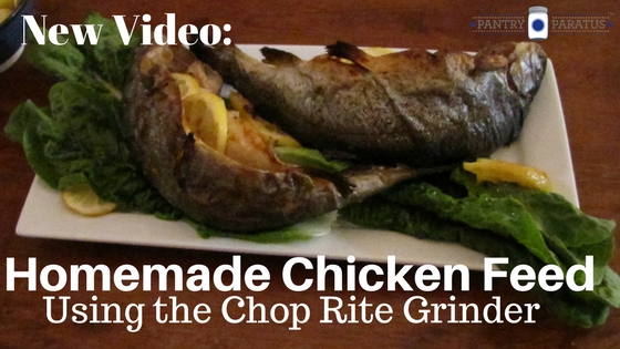 Homemade Chicken Feed using the Chop Rite